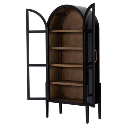 Tolle Cabinet - Drifted Matte Black Veneer