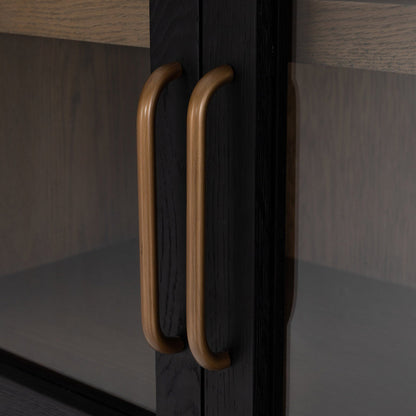 Tolle Cabinet - Drifted Matte Black Veneer