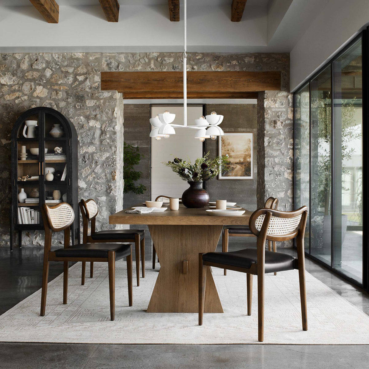 Tolle Cabinet - Drifted Matte Black Veneer