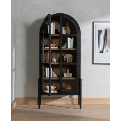Tolle Cabinet - Drifted Matte Black Veneer
