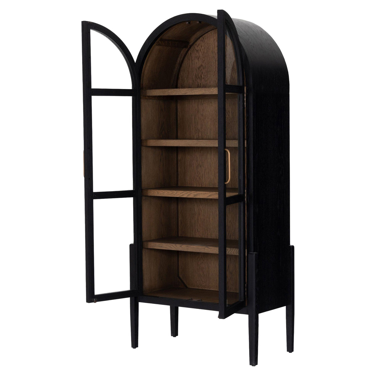 Tolle Cabinet - Drifted Matte Black Veneer