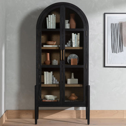 Tolle Cabinet - Drifted Matte Black Veneer