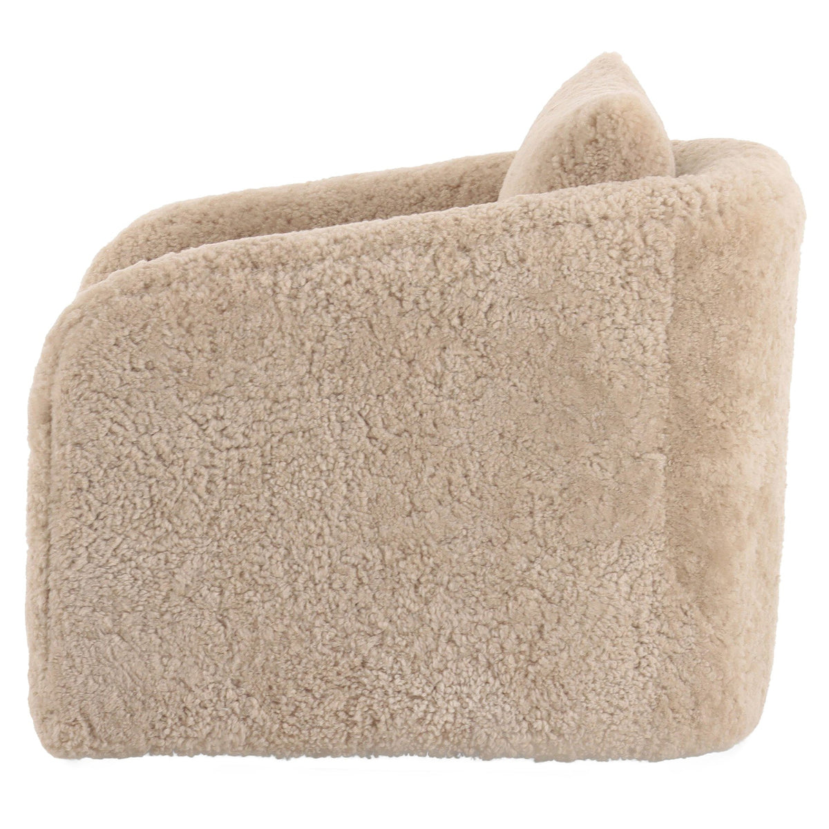 Topanga Swivel Chair - Beige Shearling