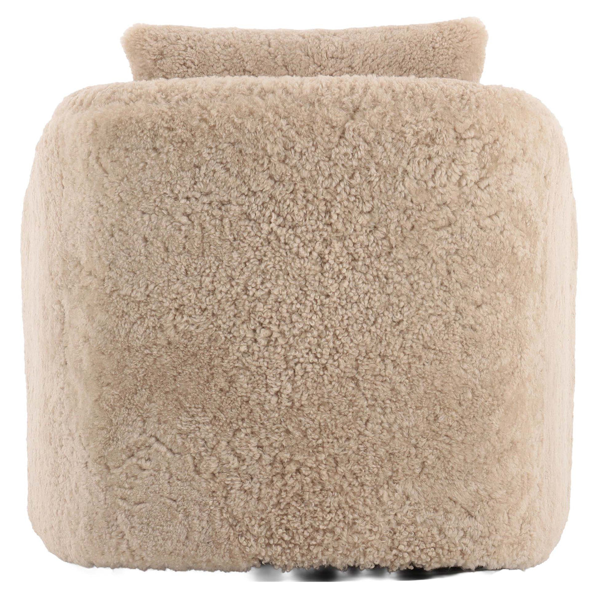 Topanga Swivel Chair - Beige Shearling