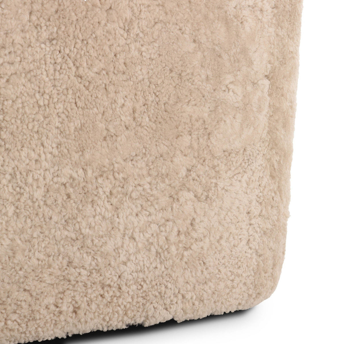 Topanga Swivel Chair - Beige Shearling