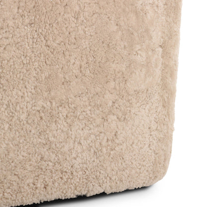 Topanga Swivel Chair - Beige Shearling