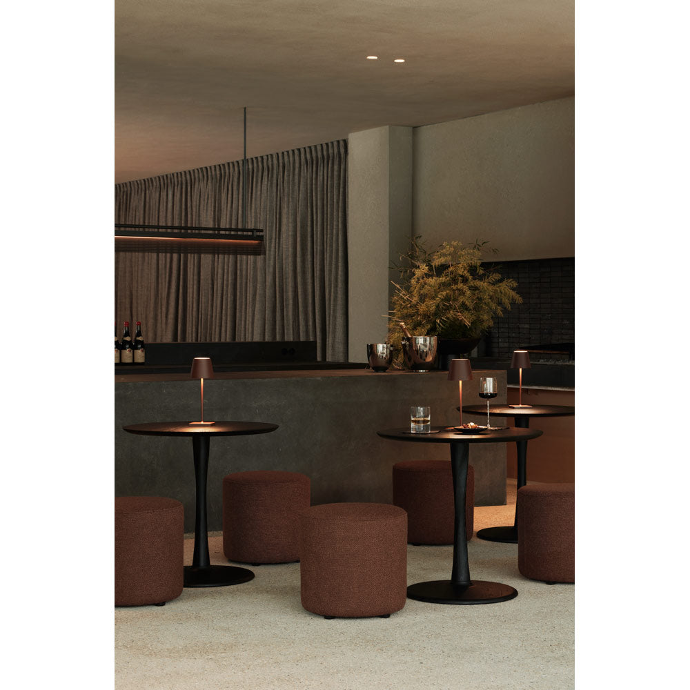 Torsion Dining Table - Black Oak, Low