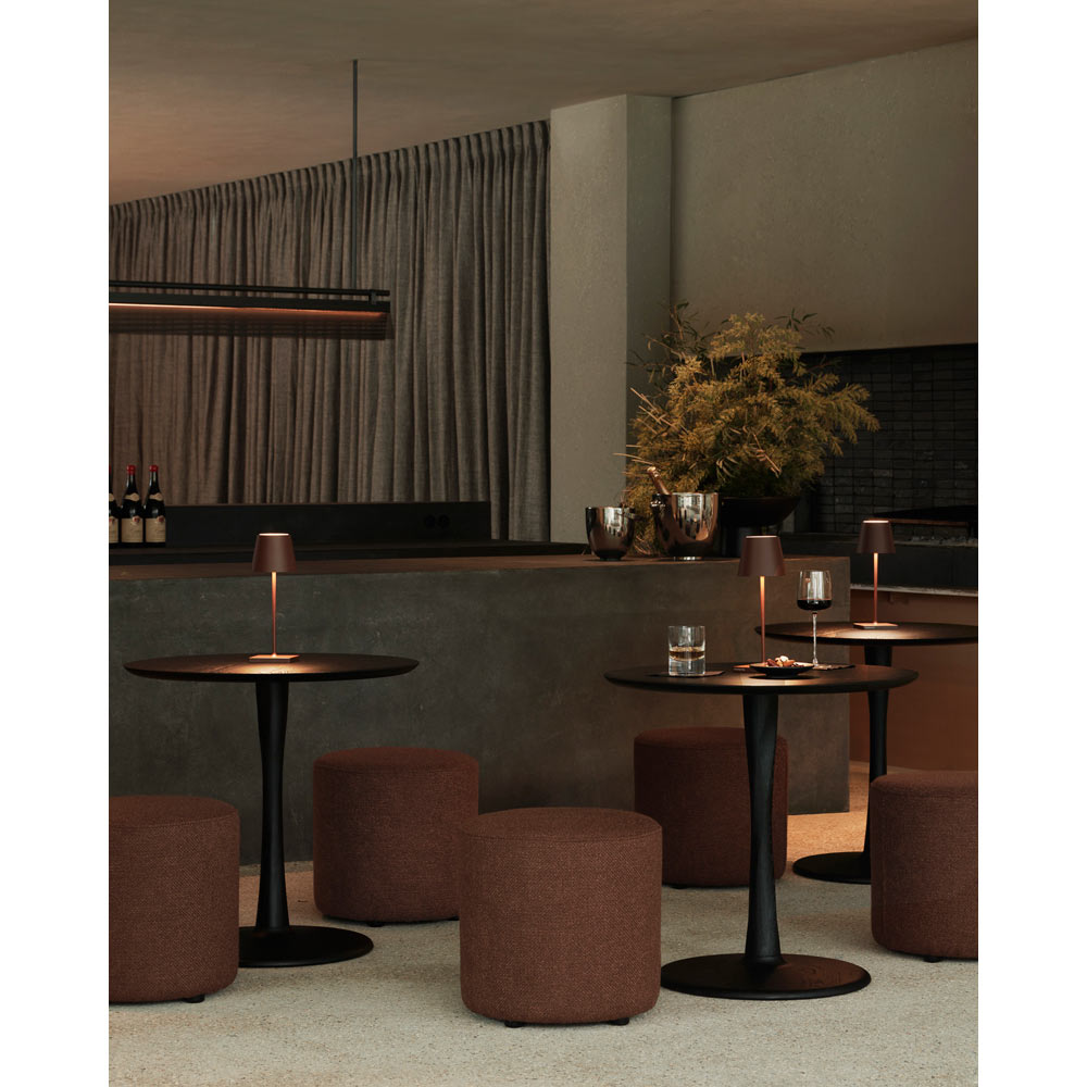 Torsion Dining Table - Black Oak, Low