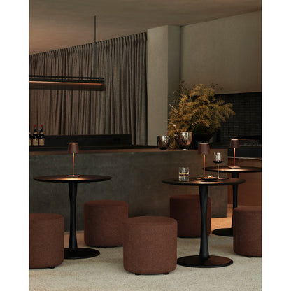 Torsion Dining Table - Black Oak, Low