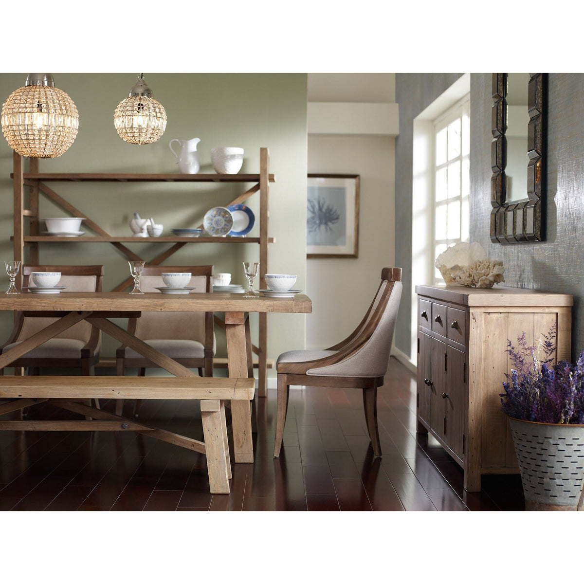 Toscana Large Bookshelf - Sundried Wheat