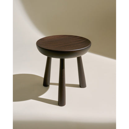 Totto Stool - Dark Stained Lacquered Sapelli