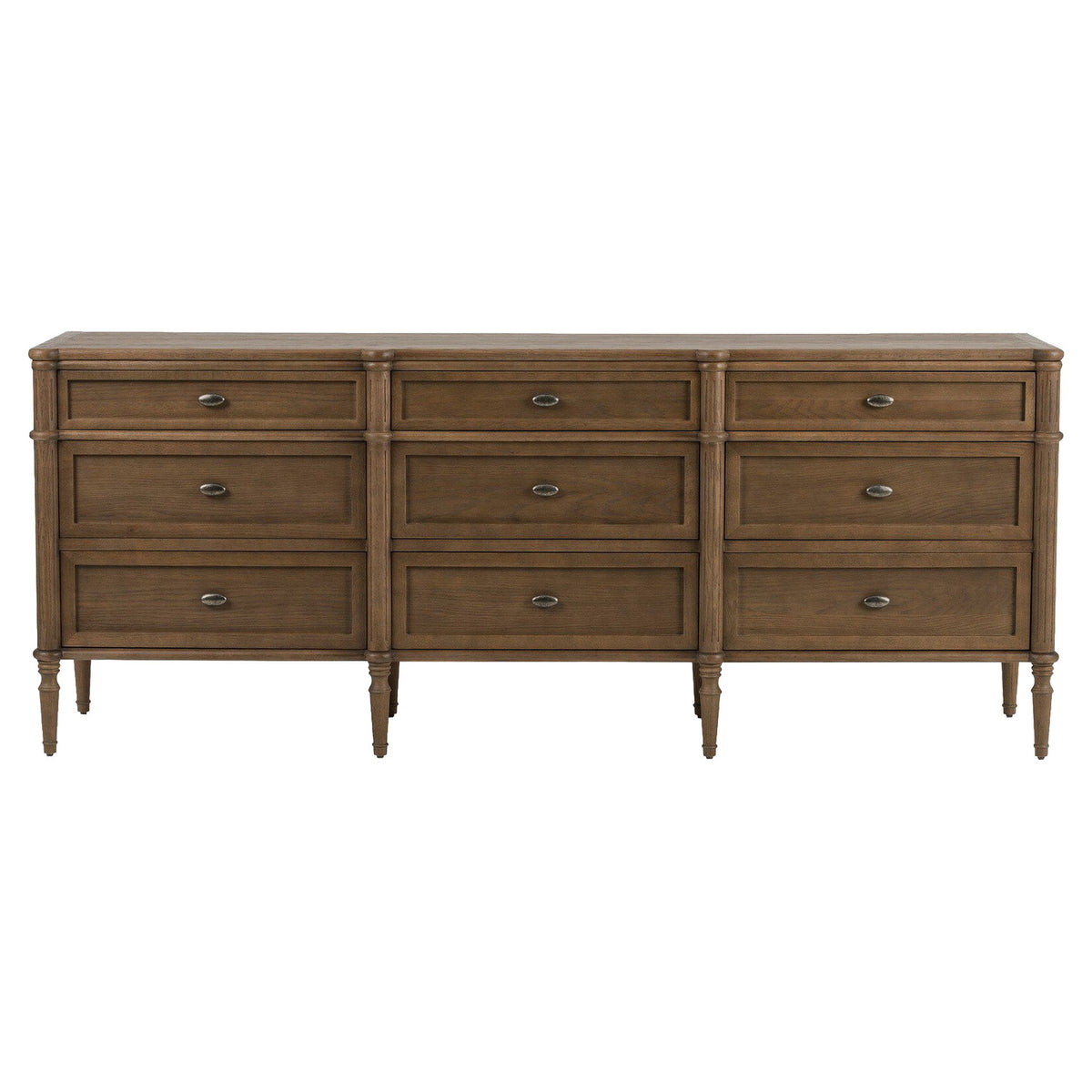 Toulouse 9 Drawer Dresser - Toasted Oak Veneer