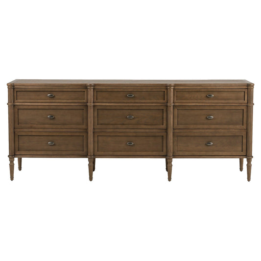 Toulouse 9 Drawer Dresser - Toasted Oak Veneer