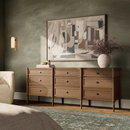 Toulouse 9 Drawer Dresser - Toasted Oak Veneer