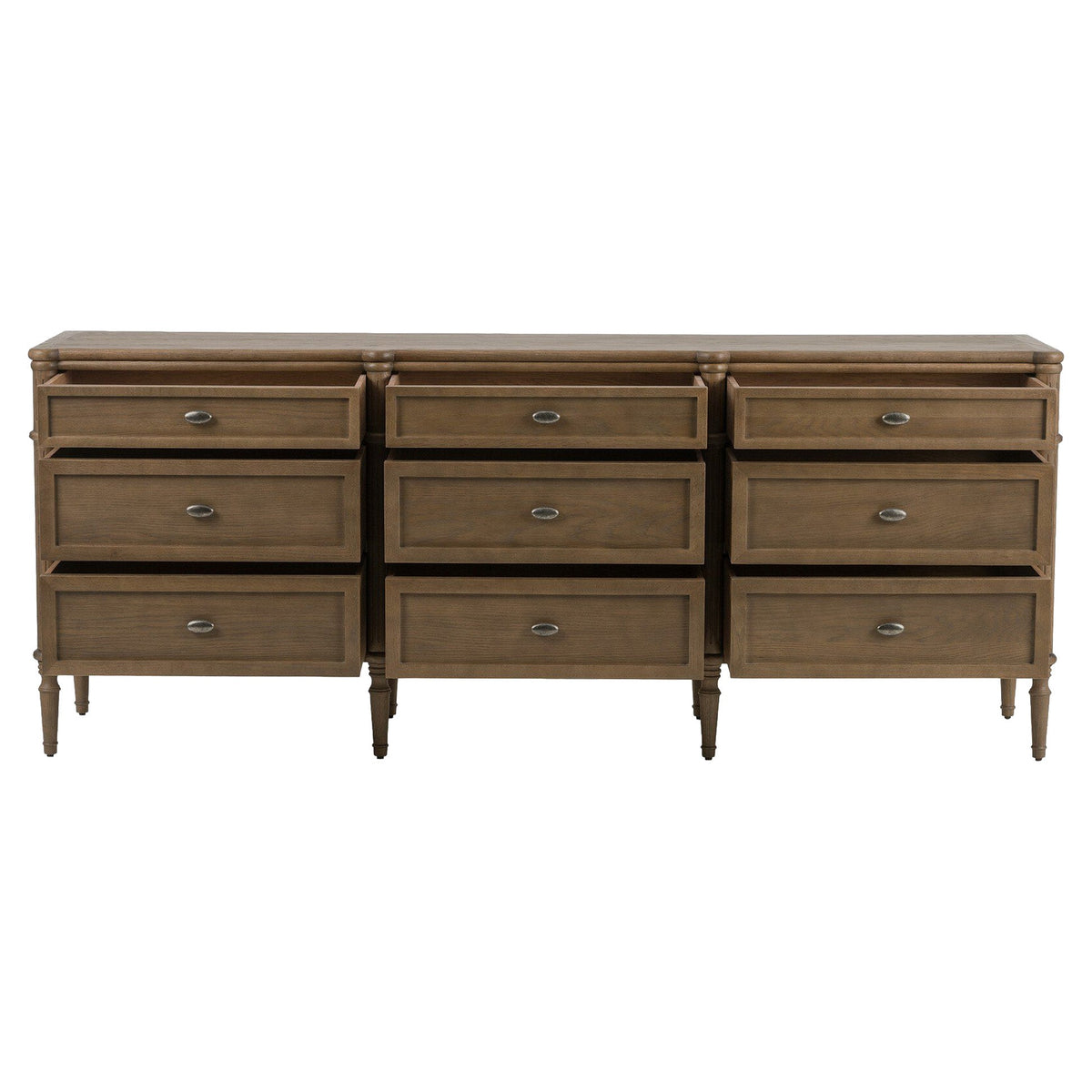 Toulouse 9 Drawer Dresser - Toasted Oak Veneer