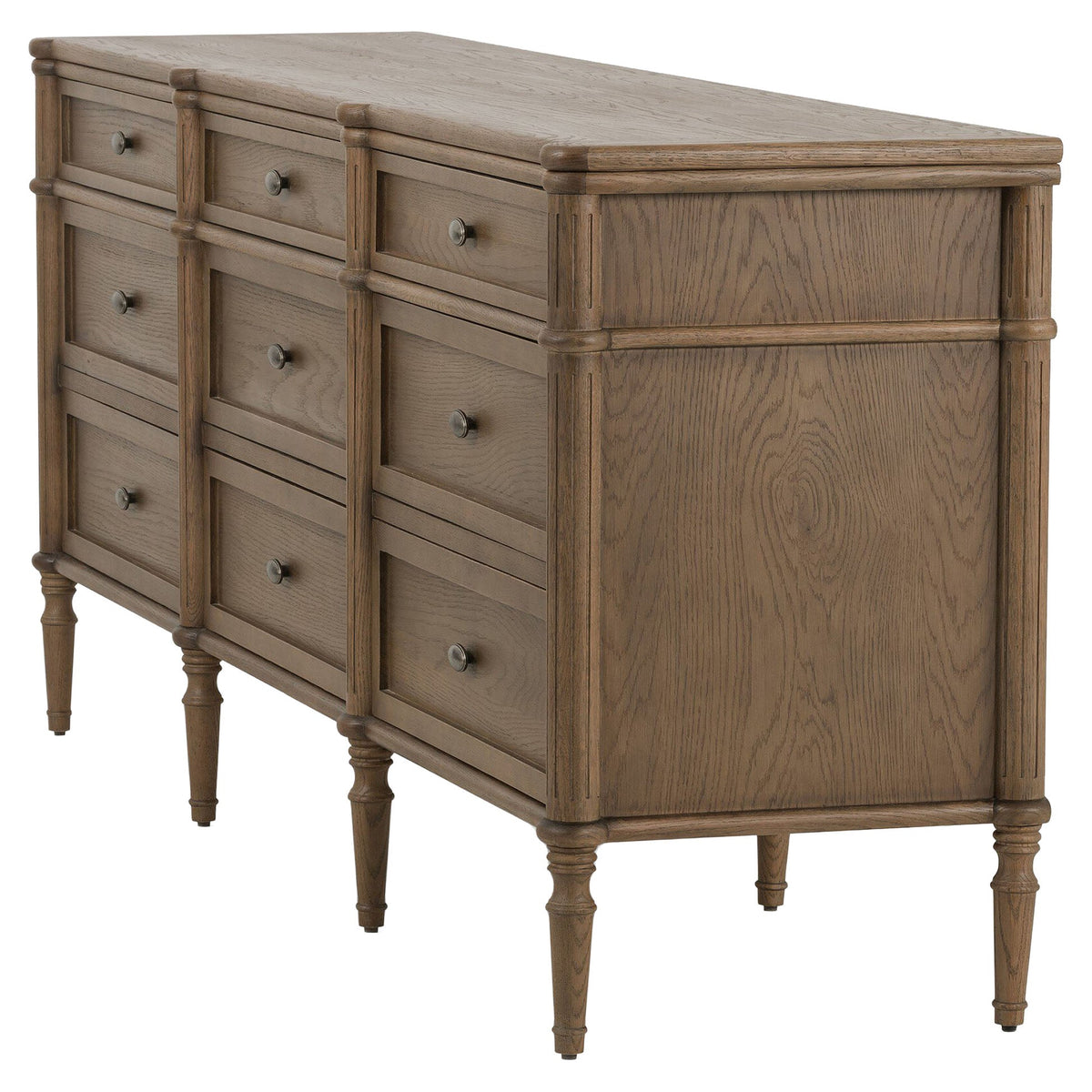 Toulouse 9 Drawer Dresser - Toasted Oak Veneer
