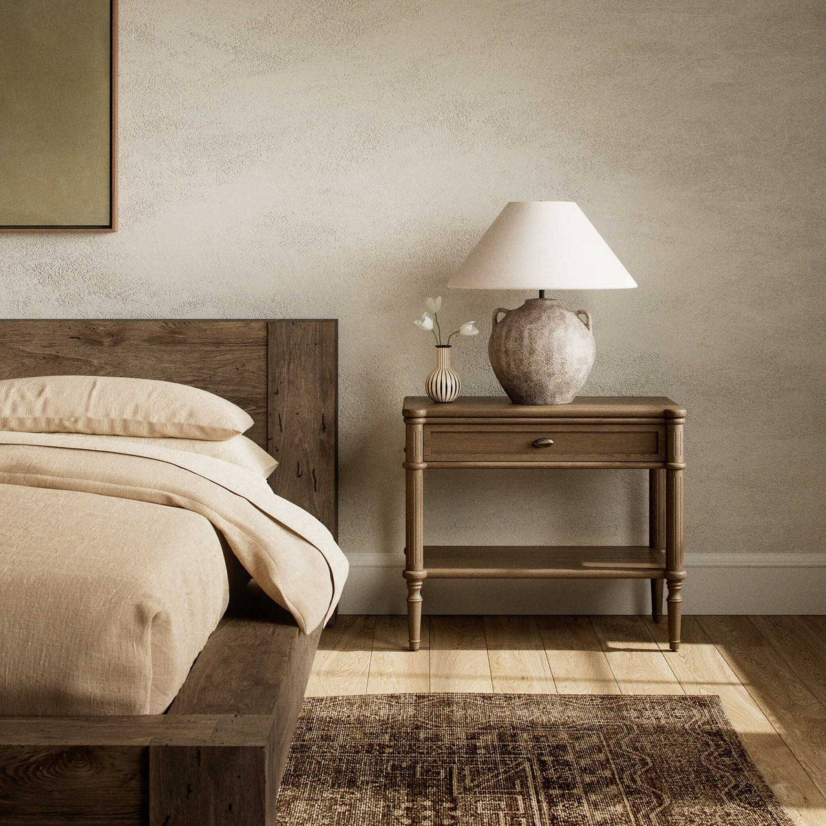 Toulouse Nightstand - Toasted Oak