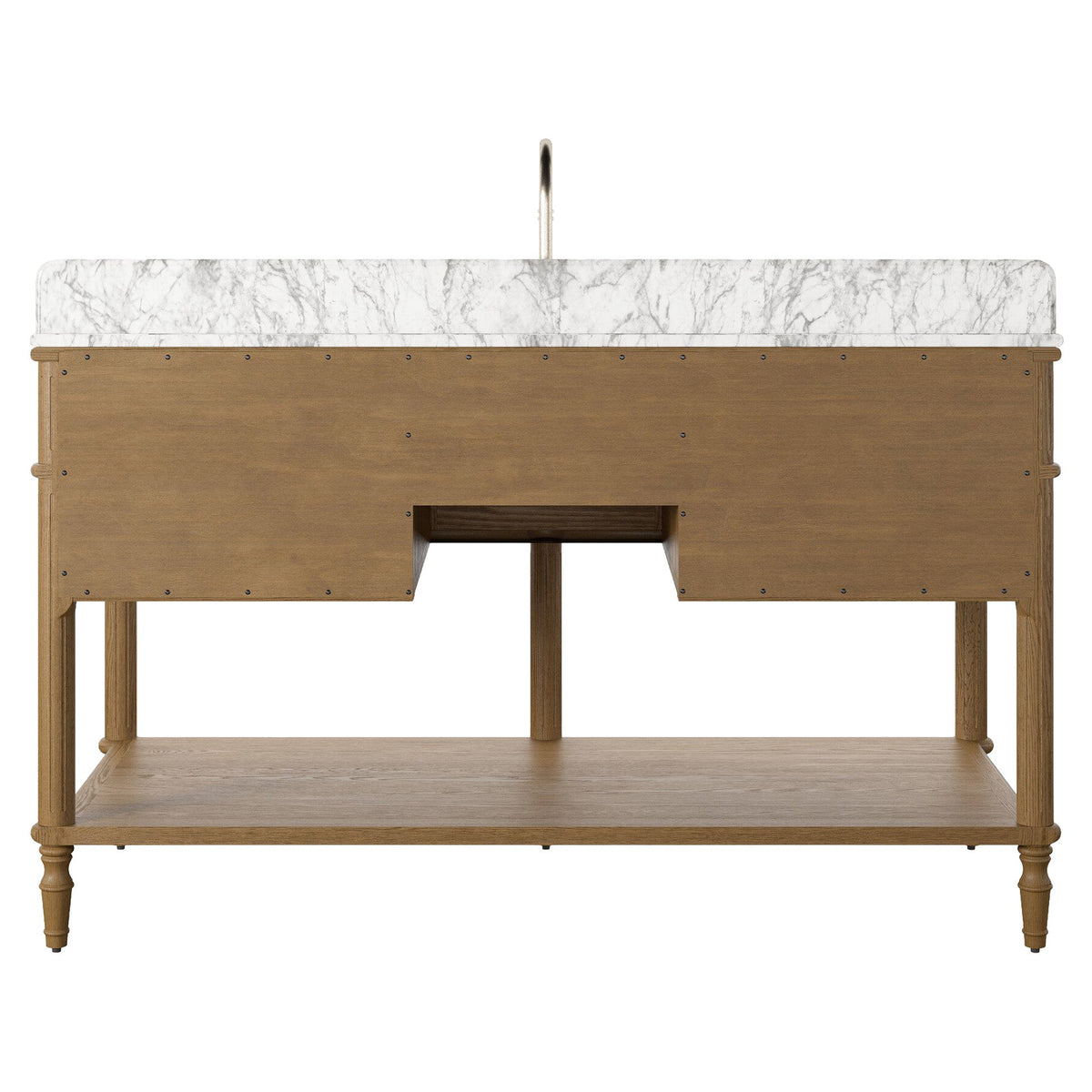 Toulouse Single Wide Vanity - Washed Blonde Oak Veneer