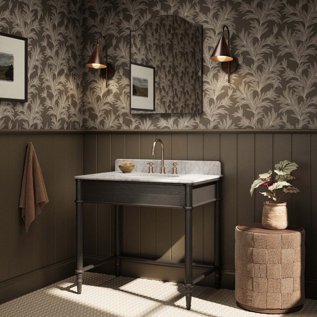 Toulouse Washstand - Satin Black Veneer
