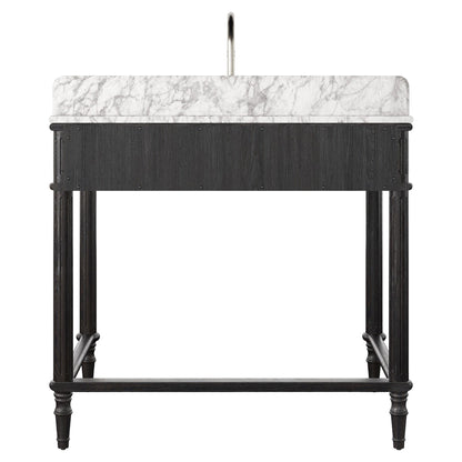 Toulouse Washstand - Satin Black Veneer