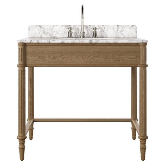 Toulouse Washstand - Washed Blonde Oak Veneer