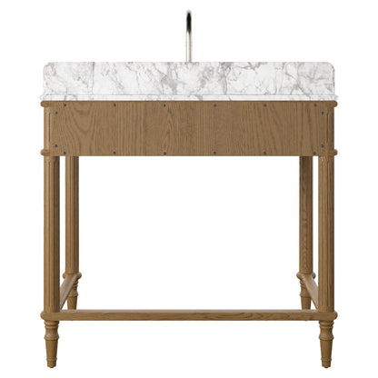 Toulouse Washstand - Washed Blonde Oak Veneer