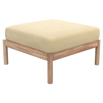 Tradition Outdoor Pouf - Teak, Honey Yellow