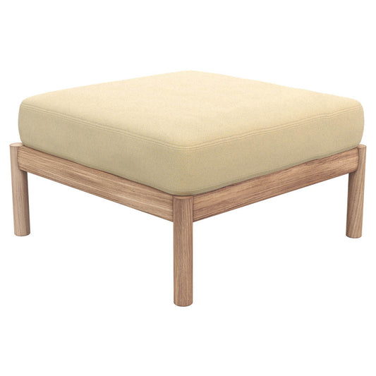 Tradition Outdoor Pouf - Teak, Honey Yellow
