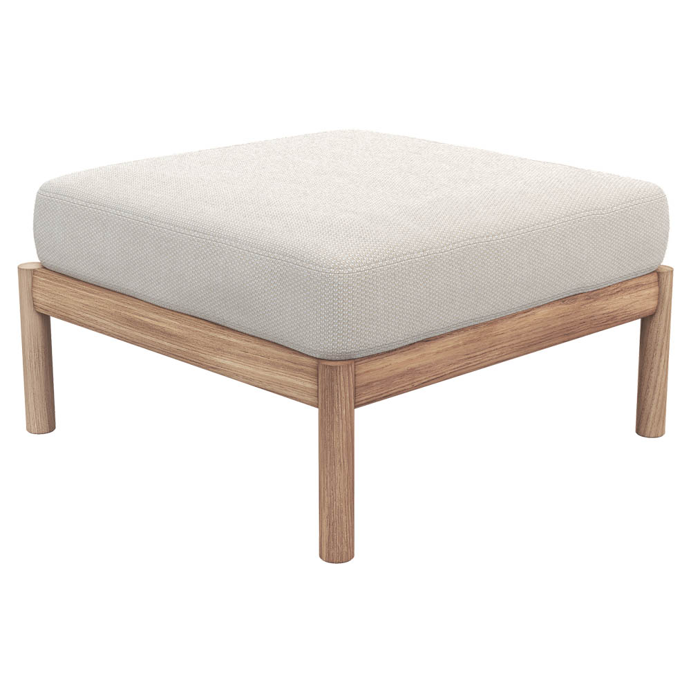 Tradition Outdoor Pouf - Teak, Light Sand