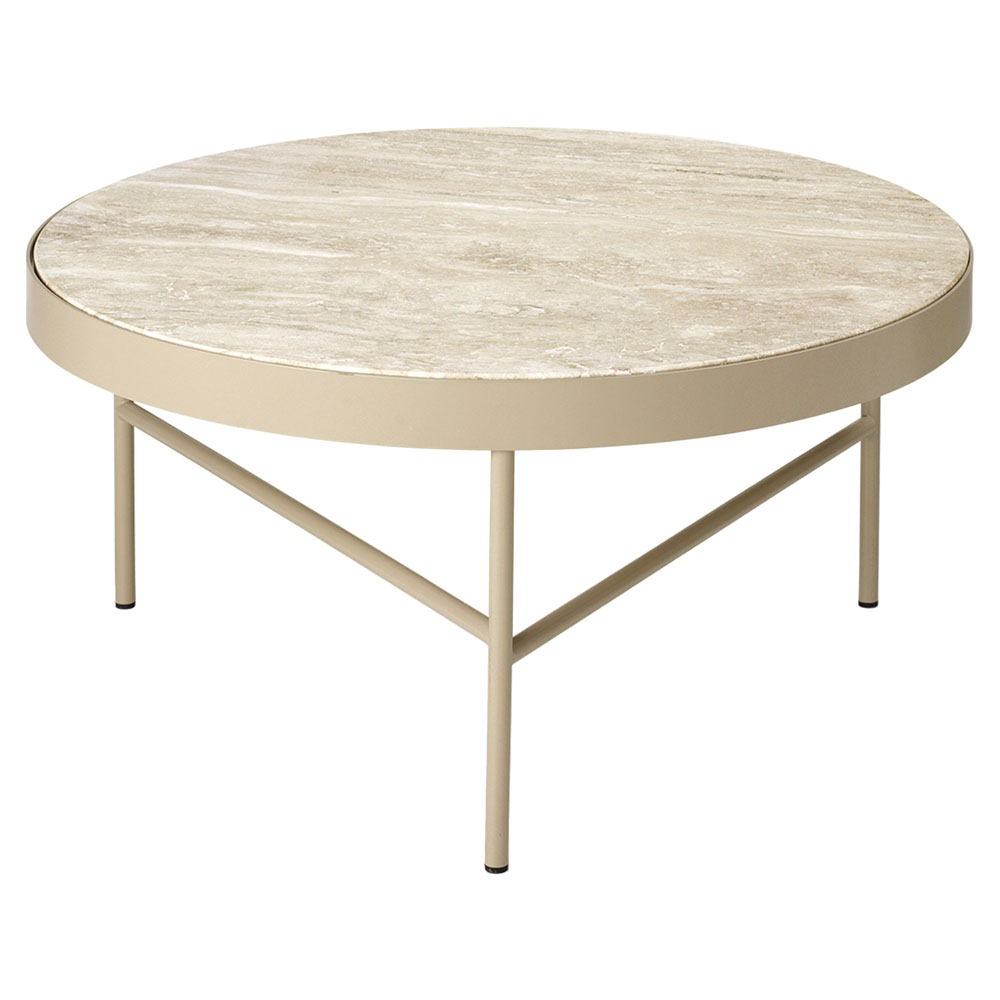Travertine Table Large - Cashmere