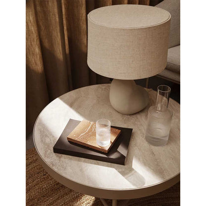 Travertine Table Large - Cashmere