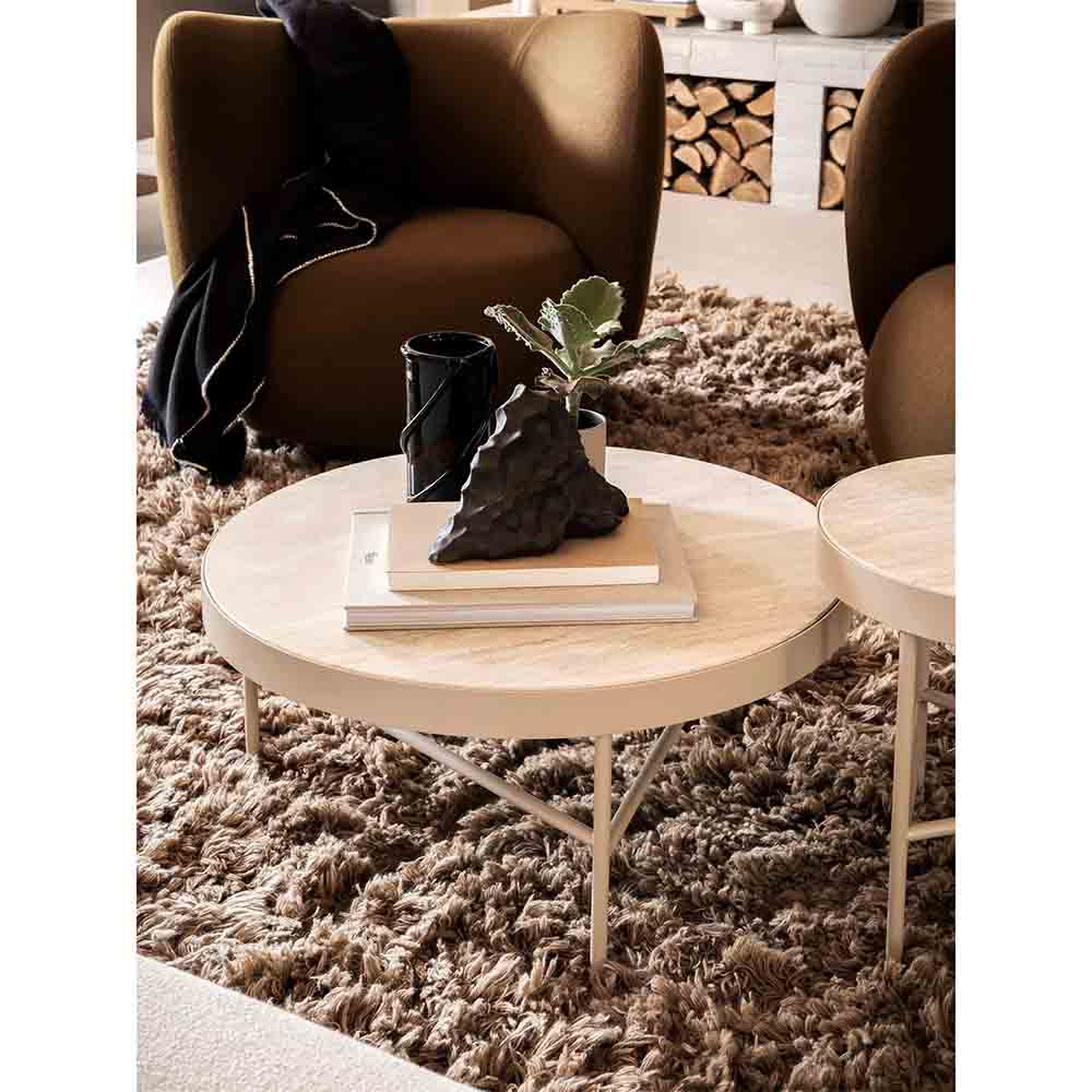Travertine Table Large - Cashmere