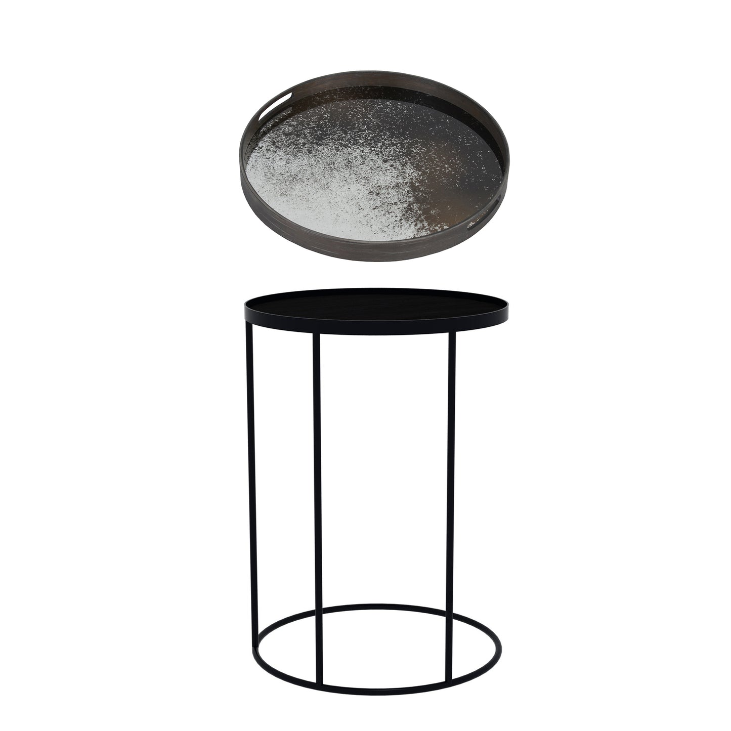 Tray Table High - Heavy Aged Mirror