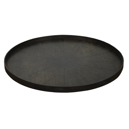 Tray Table Low Round XL - Black Slice