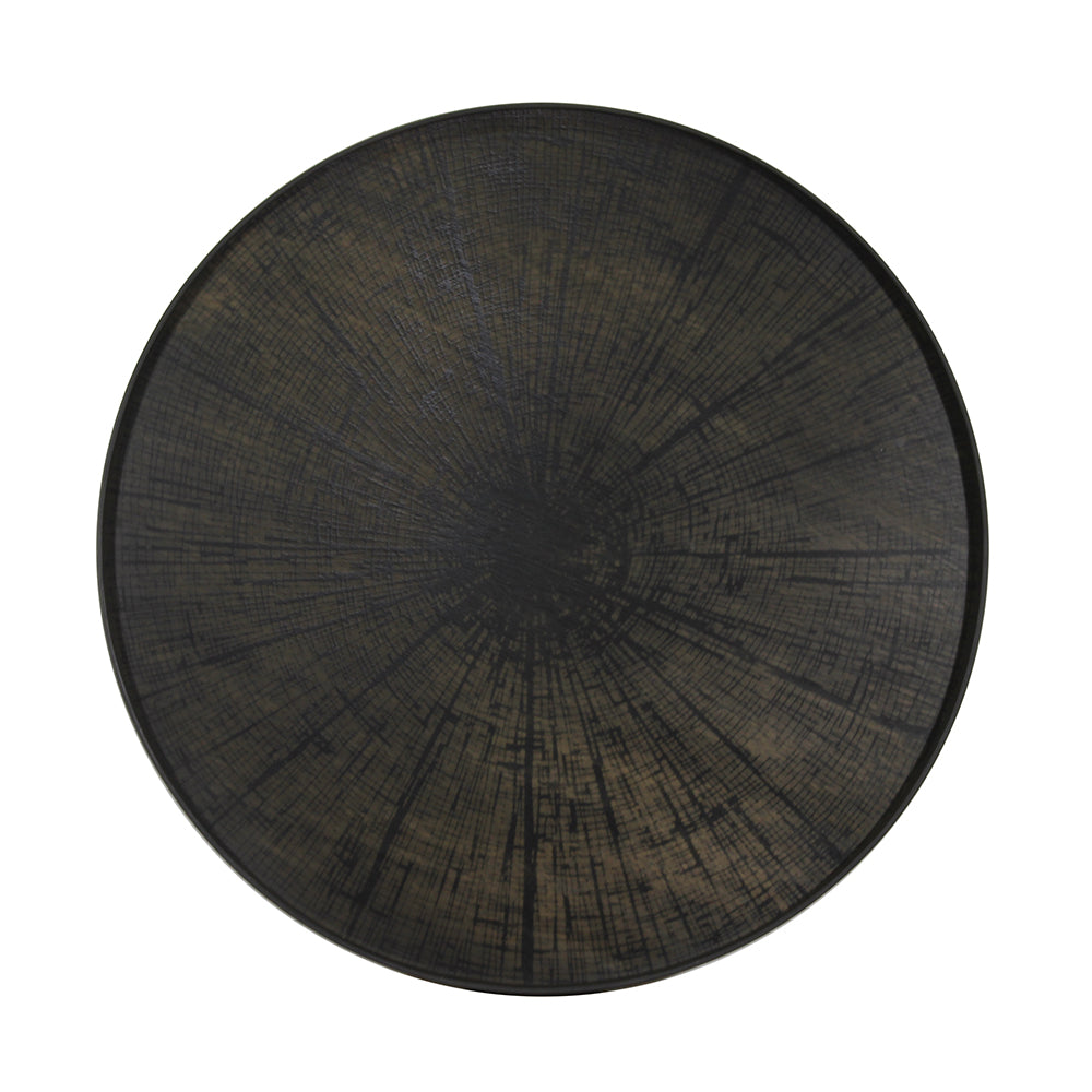 Tray Table Low Round XL - Black Slice
