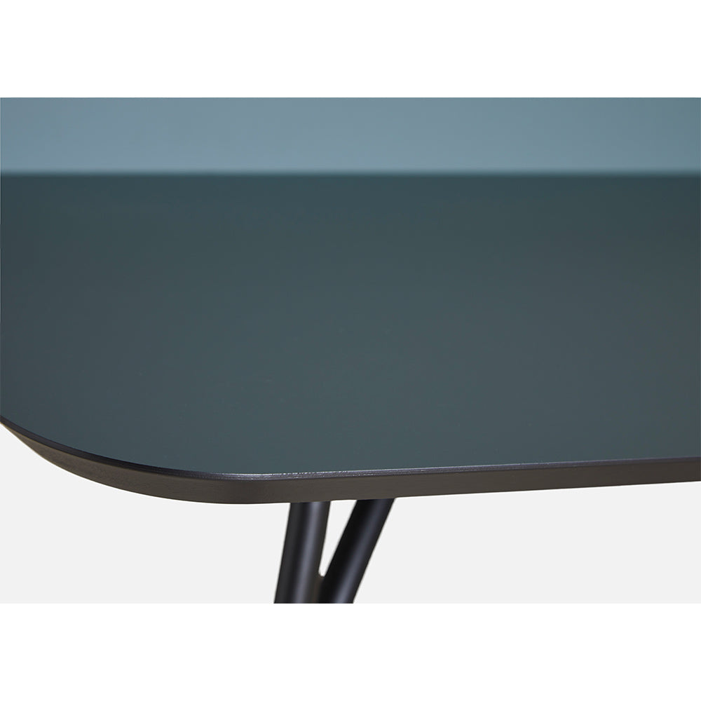Tree Console Table - Verde Comodoro Top, Black Legs