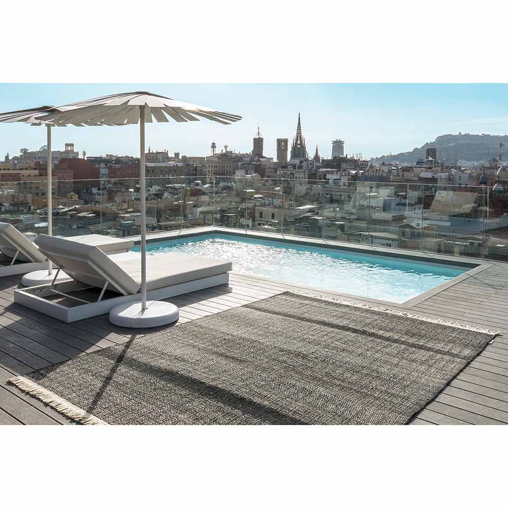 Tres Texture Outdoor Rug - Black