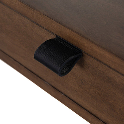 Trey Modular Wall Desk With 1 Bookcase - Auburn Poplar