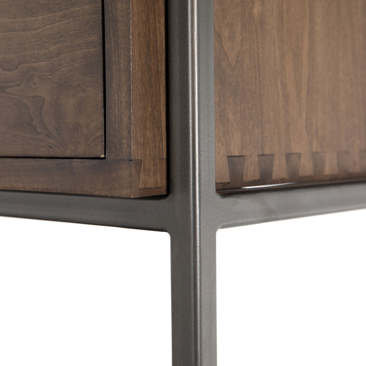 Trey Modular Wall Desk With 1 Bookcase - Auburn Poplar