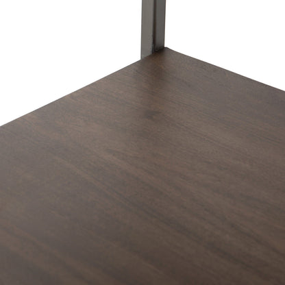 Trey Modular Wall Desk With 1 Bookcase - Auburn Poplar