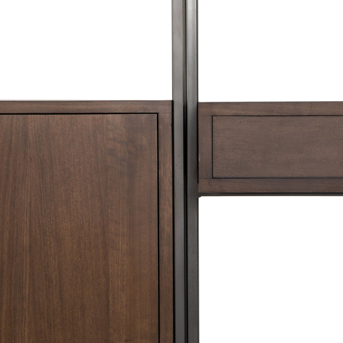 Trey Modular Wall Desk With 1 Bookcase - Auburn Poplar
