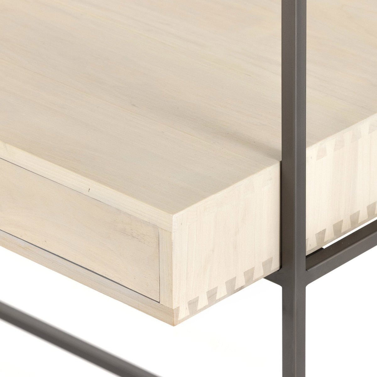 Trey Modular Wall Desk With 1 Bookcase - Dove Poplar