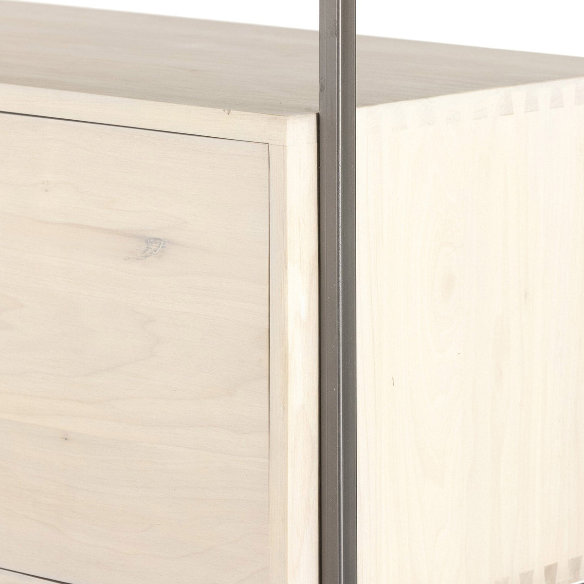 Trey Modular Wall Desk With 1 Bookcase - Dove Poplar