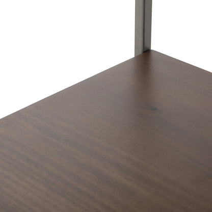 Trey Modular Wall Desk With 2 Bookcases - Auburn Poplar