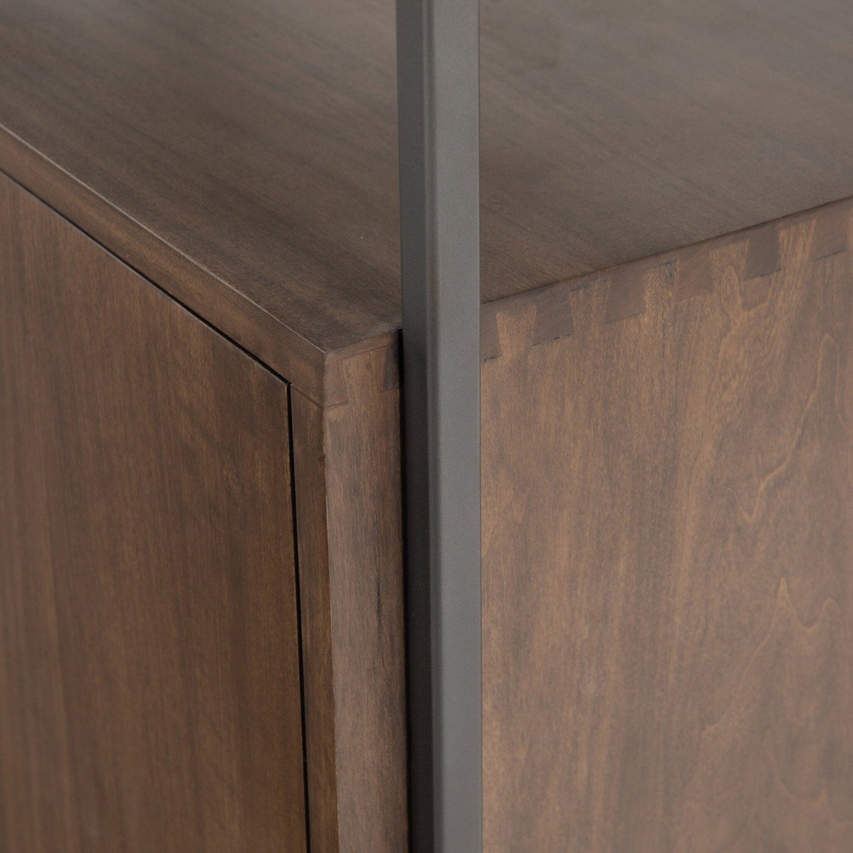 Trey Modular Wall Desk With 2 Bookcases - Auburn Poplar