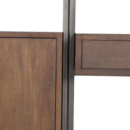 Trey Modular Wall Desk With 2 Bookcases - Auburn Poplar