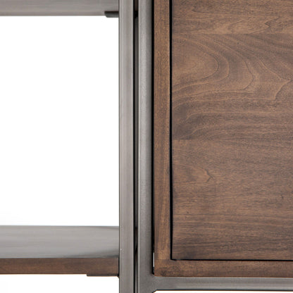 Trey Modular Wall Desk With 2 Bookcases - Auburn Poplar