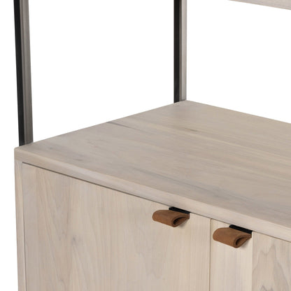 Trey Modular Wall Desk With 2 Bookcases - Dove Poplar