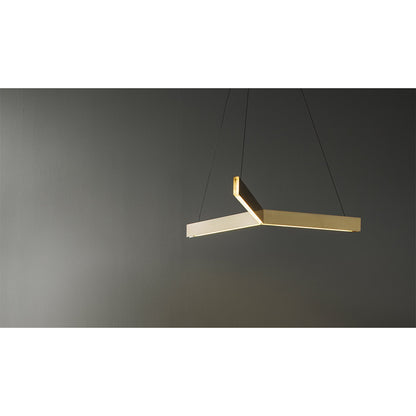 Tri Pendant - Brass