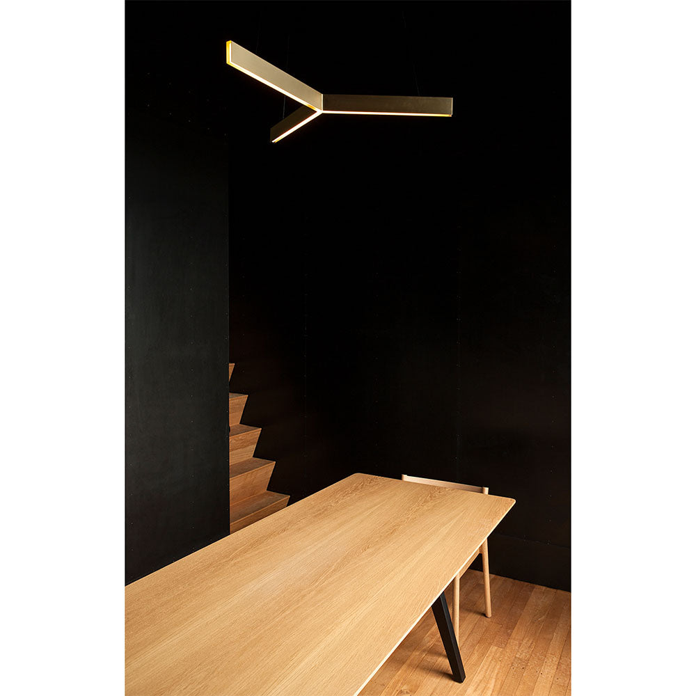 Tri Pendant - Brass